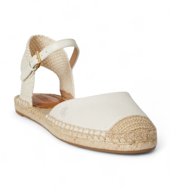 Lauren Ralph Lauren Espadrilles plates Robby en toile �crue