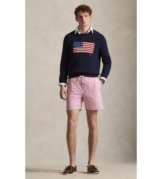 Polo Ralph Lauren Fato de banho bermudas Traveler 14,5 cm cor-de-rosa