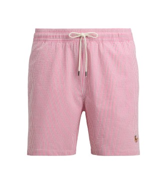 Polo Ralph Lauren Fato de banho bermudas Traveler 14,5 cm cor-de-rosa