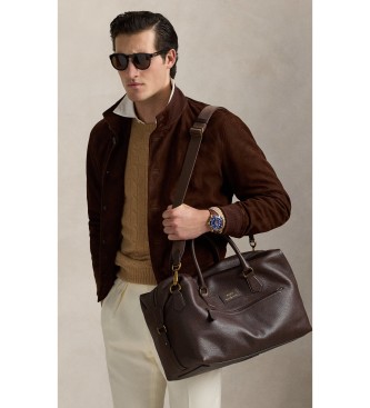 Polo Ralph Lauren Rejsetaske i brunt kernel�der