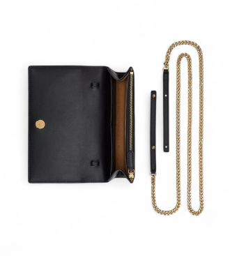 Lauren Ralph Lauren Adair II, sac � bandouli�re moyen en cuir noir