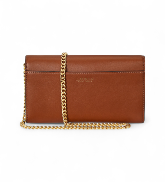 Lauren Ralph Lauren Adair II medium crossbody-v�ska i brunt l�der