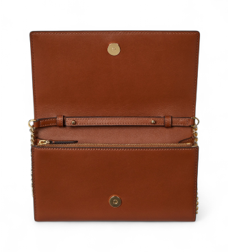Lauren Ralph Lauren Adair II medium crossbody-v�ska i brunt l�der