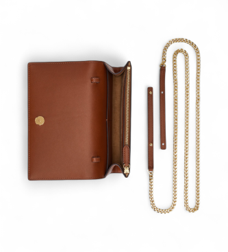 Lauren Ralph Lauren Adair II medium crossbody-v�ska i brunt l�der