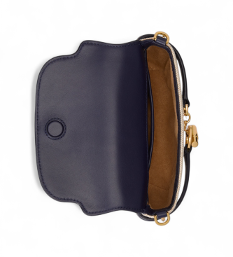 Lauren Ralph Lauren Blaike liten crossbody-v�ska i marinbl� canvas