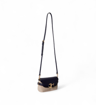Lauren Ralph Lauren Blaike liten crossbody-v�ska i marinbl� canvas