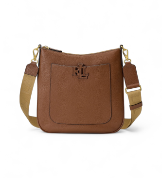 Lauren Ralph Lauren Torba Cameryn iz rjavega zrnatega usnja