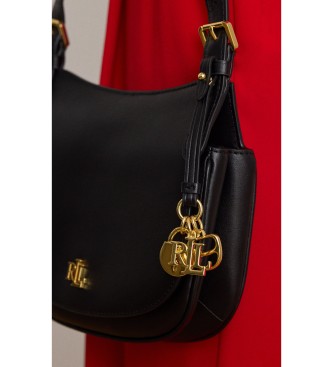Lauren Ralph Lauren Marcy medium crossbody-v�ska i l�der svart