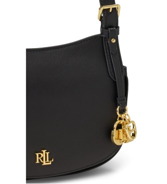 Lauren Ralph Lauren Marcy medium crossbody-v�ska i l�der svart