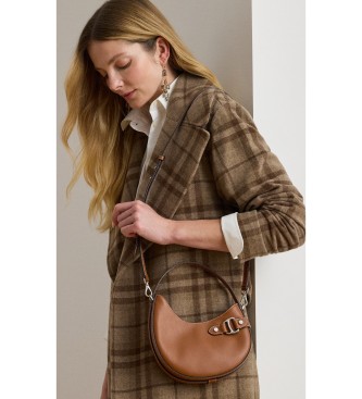 Lauren Ralph Lauren Tasha petit sac à bandoulière en cuir marron