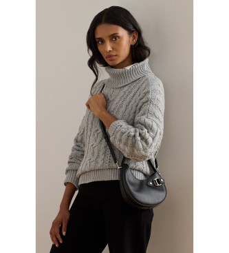 Lauren Ralph Lauren Tasha petit sac à bandoulière en cuir noir