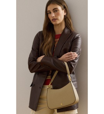 Lauren Ralph Lauren Saco m�dio transversal Danni em pele taupe