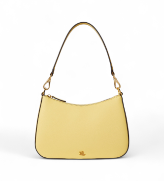 Lauren Ralph Lauren Danni medium cross body l�derv�ska gul