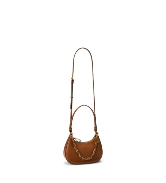 Lauren Ralph Lauren Sac à bandoulière moyen Marcy en cuir marron