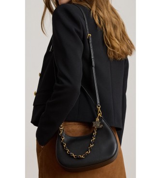 Lauren Ralph Lauren Sac à bandoulière moyen en cuir Marcy noir