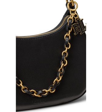 Lauren Ralph Lauren Sac à bandoulière moyen en cuir Marcy noir