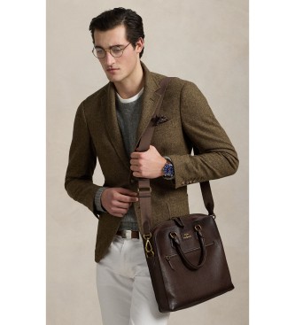 Polo Ralph Lauren Rejsetaske i brunt kernel�der