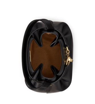 Lauren Ralph Lauren Sacoche moyenne Blaike en cuir noir