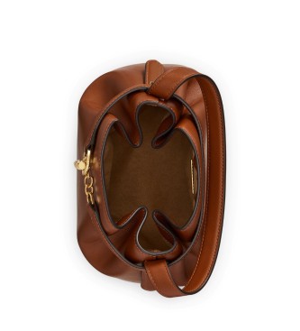 Lauren Ralph Lauren Sacoche Blaike en cuir marron moyen