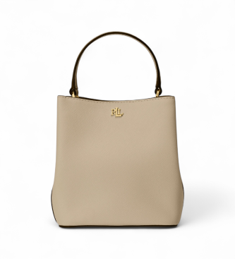 Lauren Ralph Lauren Reese mała skórzana torba cross body taupe