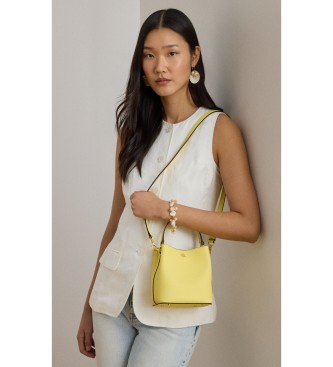 Lauren Ralph Lauren Bolso saco Reese peque�o de piel cruzada amarillo