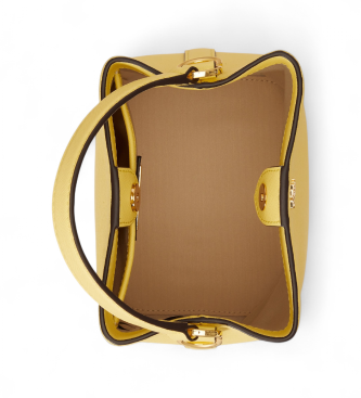 Lauren Ralph Lauren Bolso saco Reese peque�o de piel cruzada amarillo