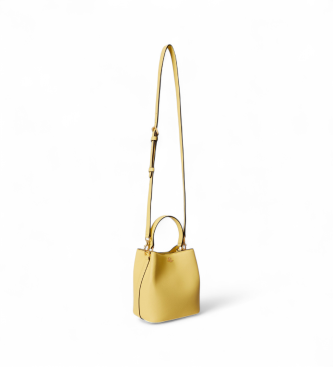 Lauren Ralph Lauren Bolso saco Reese peque�o de piel cruzada amarillo