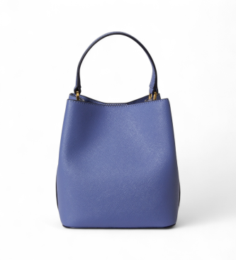 Lauren Ralph Lauren Reese mała skórzana torba cross body niebieska