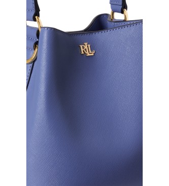 Lauren Ralph Lauren Reese mała skórzana torba cross body niebieska
