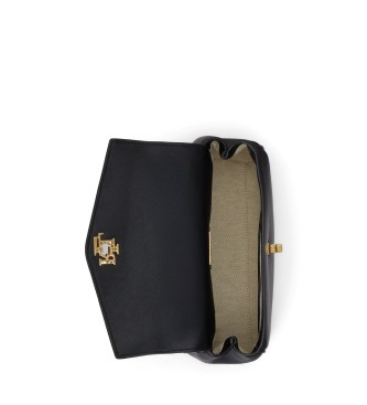 Lauren Ralph Lauren Farrah kleine nappalederen tas zwart