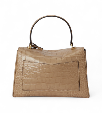 Lauren Ralph Lauren Bolsa satchel Farrah pequena macia marrom