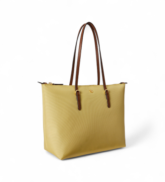 Lauren Ralph Lauren Keaton medium nylon tygv�ska i gul nylon