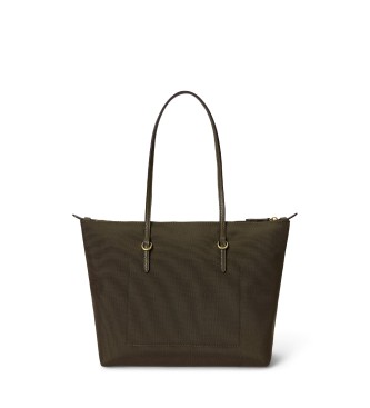 Lauren Ralph Lauren Sac fourre-tout moyen Keaton en nylon vert