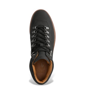 Polo Ralph Lauren Zwarte leren Alpine bergschoenen