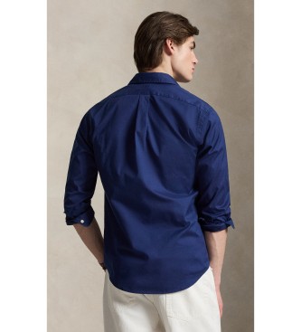 Polo Ralph Lauren Chemise sur mesure en serg� l�ger marine