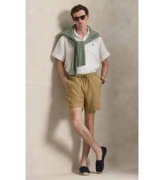 Polo Ralph Lauren Camisa de lino Classic Fit blanco