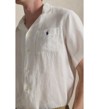 Polo Ralph Lauren Camisa de lino Classic Fit blanco