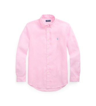 Polo Ralph Lauren Camicia in lino rosa su misura