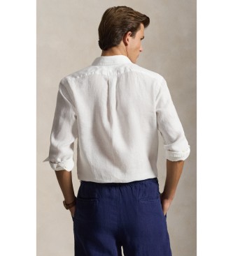 Polo Ralph Lauren Custom Fit Linen Shirt white