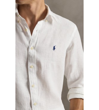 Polo Ralph Lauren Custom Fit Linen Shirt white