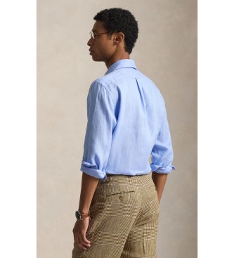 Polo Ralph Lauren Custom Fit Linen Shirt blue