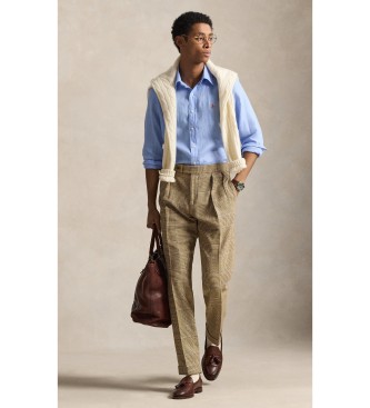 Polo Ralph Lauren Custom Fit Linen Shirt blue