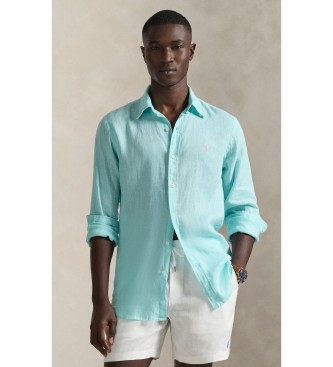 Polo Ralph Lauren Chemise en lin sur mesure Turquoise