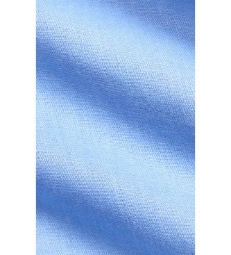 Polo Ralph Lauren Camisa de linho de ajuste personalizado azul