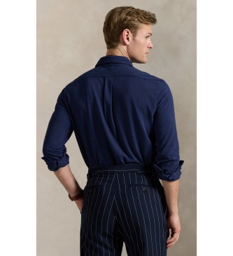 Polo Ralph Lauren Camisa ultraleve em piqué azul-marinho