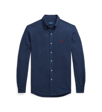 Polo Ralph Lauren Camisa ultraleve em piqué azul-marinho