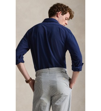 Polo Ralph Lauren Camisa ultraleve em piqué azul-marinho