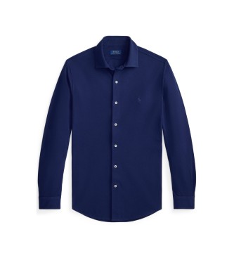 Polo Ralph Lauren Camisa ultraleve em piqué azul-marinho