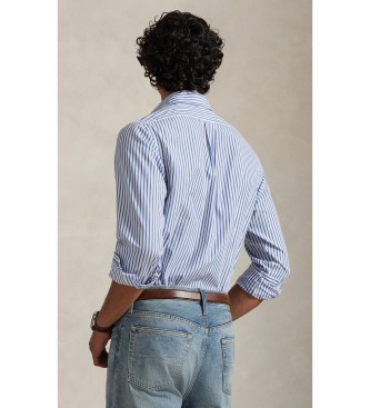 Polo Ralph Lauren Chemise en popeline � rayures bleues Custom Fit