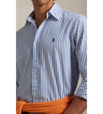 Polo Ralph Lauren Chemise en popeline � rayures bleues Custom Fit